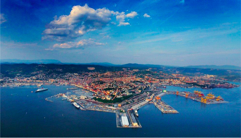 Southern sector of the international Free Port of Trieste.