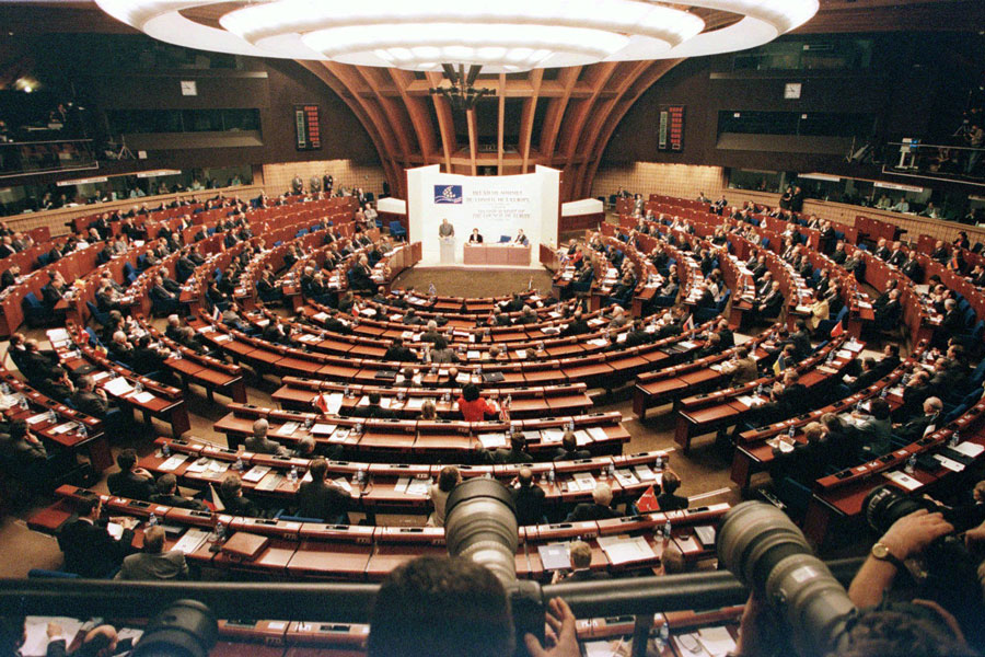 Stock photo of the European Parliament.