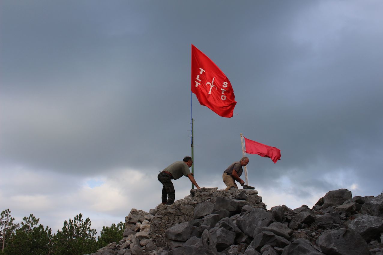 Demonstrationen an Grenzübergängen zwischen Triest und Italien