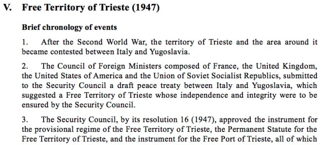 THE LEGAL STATUS OF THE FREE TERRITORY OF TRIESTE AND THE JUDICIAL QUESTION