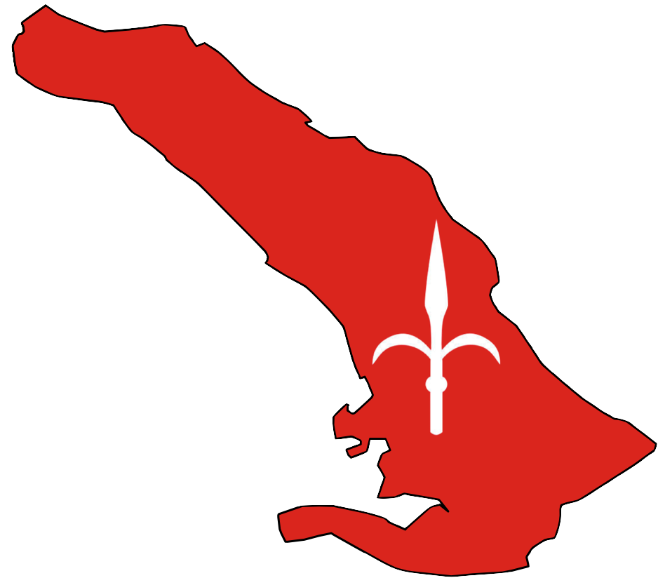 Flag-map of the present-day Free Territory of Trieste (since 1992).