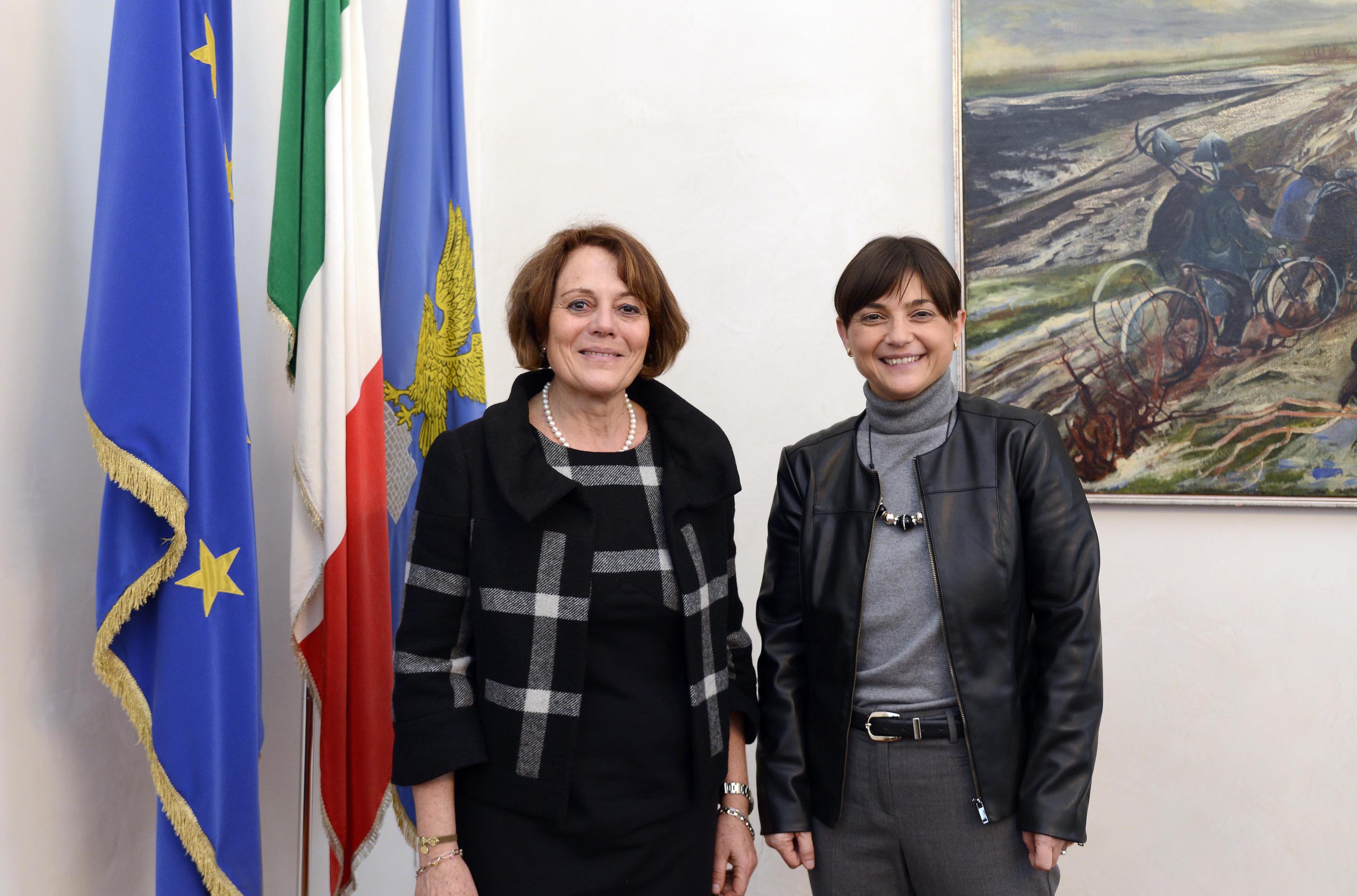 Annapaola Porzio (Commissar of the Italian Government in Trieste) and Debora Serracchiani (National vice-secretary of the PD).