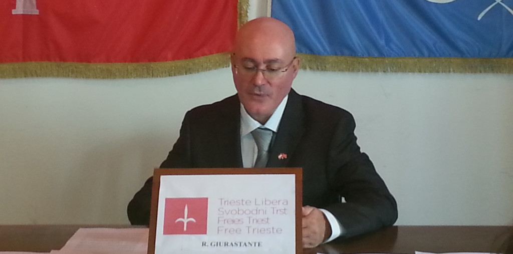 Roberto Giurastante, President of the Free Trieste Movement, delivers the «State of the Free Territory of Trieste and of its international Free Port address».