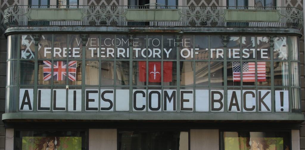 Head office of the Free Trieste Movement in the historic town center of Trieste (September 2016). Photo by Roberto Giurastante