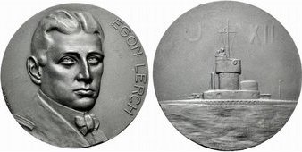 Austrian medal issued to commemorate Egon Lerch.