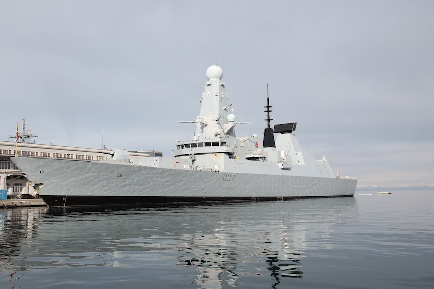 Standing Nato Mine Countemeasures Group 2 (SNMCMG2) guarding the International Free Port of Trieste.