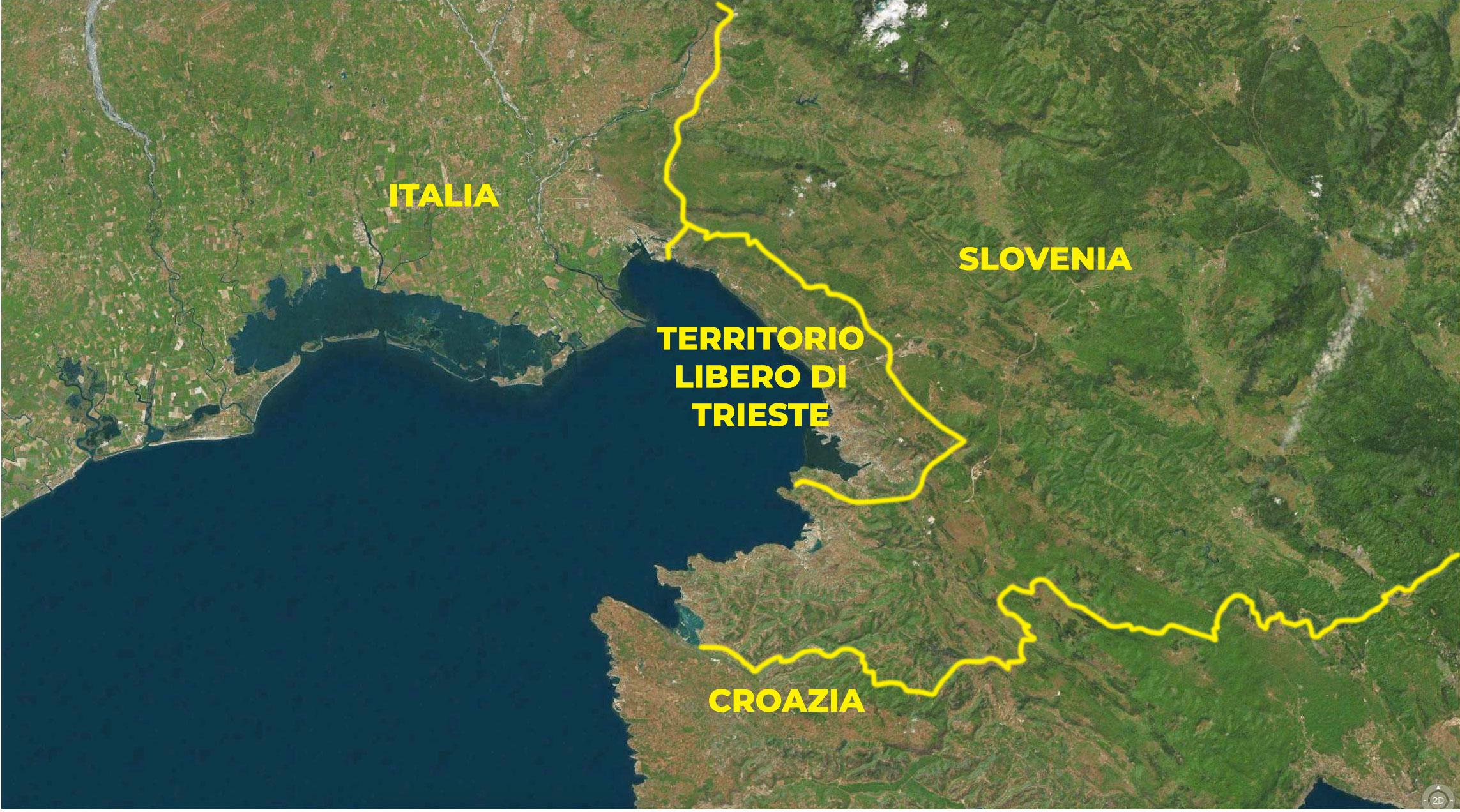 The present-day Free Territory of Trieste (since 1992).