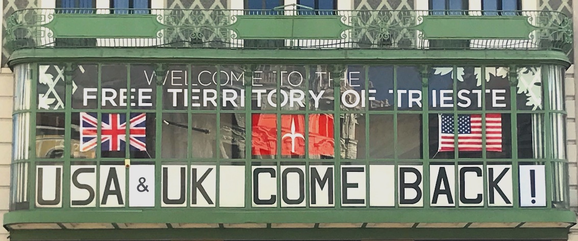 Office of the Free Trieste Movement in Piazza della Borsa 7, Trieste, FTT.